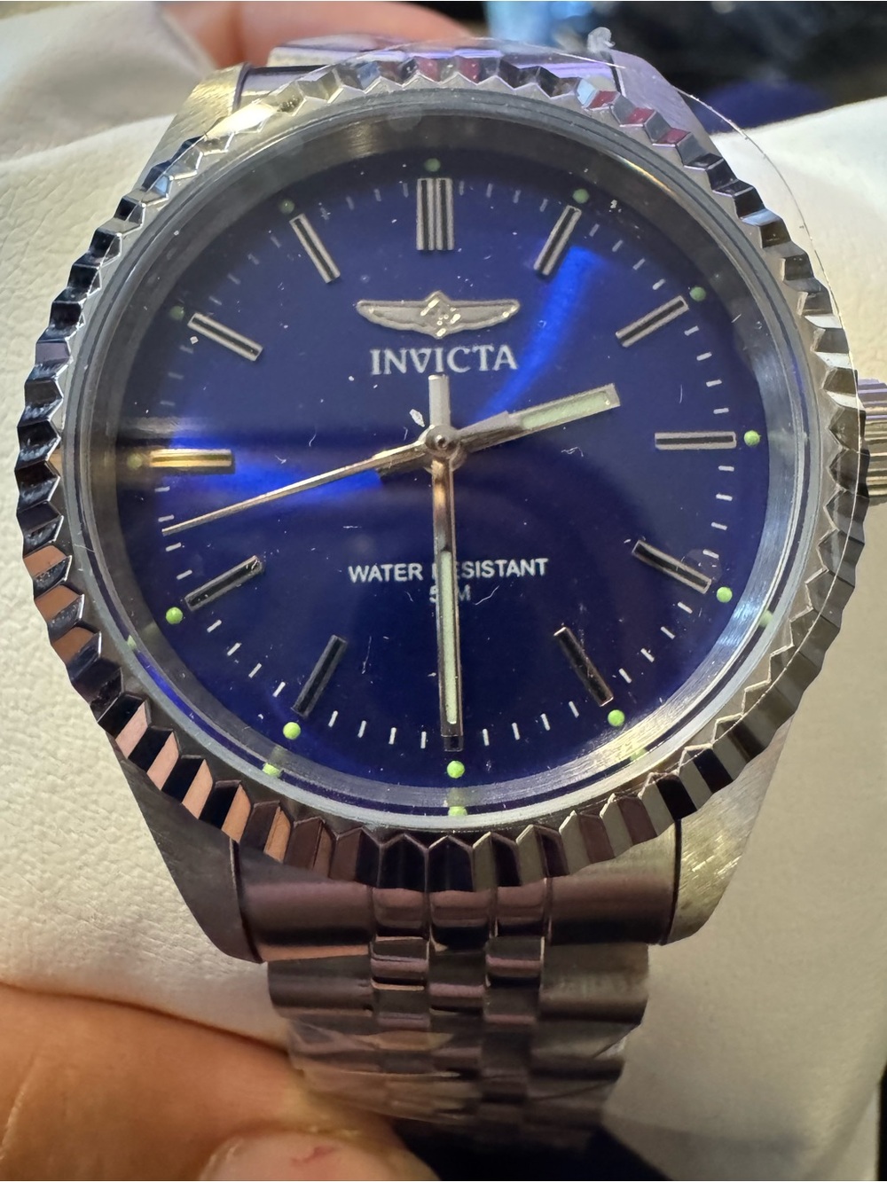 Invicta Specialty Musenova 29398 Women’s 36mm Blue Dial Silver Watch NEW